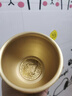 招財百福铜缸纯黄铜聚宝盆摆件米缸客厅冰箱上家居聚財小铜盆 9.5cm雕刻百福缸 送五帝钱+元宝 实拍图
