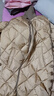 深呼吸DEEP BREATH女装菱格压纹中长款鸭绒羽绒服外套女A400742 卡其 S (2) 实拍图