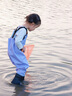 甜甜仔儿童涉水服赶海连体裤玩水玩沙捉鱼水库水鞋一体男女童下水裤学生 实拍图