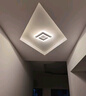 世尊 LED过道灯走廊灯现代简约入户灯门厅灯玄关灯衣帽间吸顶灯阳台灯 白色方形【三色】暗装 实拍图