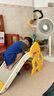 乖乖熊儿童滑滑梯室内 家用小型宝宝滑梯折叠0-3岁幼稚园小孩玩具游乐园 萌萌龙（黄） 实拍图