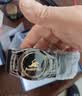 麦尔斯保罗皮带男士真皮纯牛皮内扣无牙腰带年轻人时尚潮流高档裤带七夕礼物 金色 110cm （130斤-150斤） 实拍图