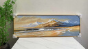 墨派（Mopai）手绘油画客厅装饰画肌理画沙发背景墙挂画奶油风横幅抽象大气壁画 黄金海岸 150x50cm手绘油画 实拍图