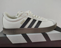 adidas T头鞋 VL COURT复古板鞋德训鞋男女阿迪达斯轻运动   汉玉白/黑色/树脂黄(推荐女生选小半码)   38 实拍图