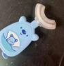 袋鼠杰克婴幼儿童宝宝牙刷u型软硅胶宝宝专用0-3-6-12岁小孩刷牙神器牙膏 【0-4岁宝宝推荐款】粉小熊*1支 实拍图