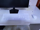 联想（Lenovo）无线键盘鼠标套装 无线键鼠套装 办公鼠标键盘套装 MK23白色 电脑键盘笔记本键盘  实拍图