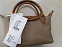 【新秀丽制造商】同款双手柄饺子包荔枝纹头层牛皮手提单肩女包 大象灰 实拍图