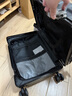 旅刻铝框行李箱大容量箱拉杆箱可坐旅行箱高颜值出差学生加厚密码皮箱 尊贵黑【加厚PC箱-结实抗摔】 20英寸 【航空登机箱免托运】 实拍图