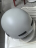 雅迪电动车新国标3C头盔 电瓶车头盔摩托车自行车头盔四季男女通用 3C简约款 灰色（赠送透明短镜片） 实拍图