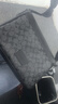 蔻驰（COACH）【品牌直供】男士DISTRICT中号灰色单肩包斜挎包人造革配牛皮革 实拍图