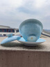 古帛扒花清欢系列盖碗景德镇制手工瓷器高档茶具礼盒天青色三才主泡器 清欢盖碗 实拍图