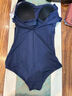 迪卡侬（DECATHLON）泳衣女连体显瘦大码游泳衣泳装保守性感温泉女士泳衣NABWW 【深空蓝】高弹显瘦 L -XL 46 (130-140斤) 实拍图
