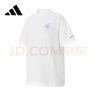 阿迪达斯（adidas）女装透气舒适潮流时尚休闲运动短袖KC4561 XL  白 实拍图