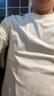 京东京造【液氨抗皱】t恤男长袖男士t恤纯棉白小T苏超衣服 白色 L 实拍图