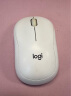 罗技（Logitech）M221 轻音鼠标 无线鼠标 办公鼠标 对称鼠标 带无线微型接收器 米白色 实拍图