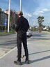 裤子男春夏装薄款牛仔裤男直筒小脚裤韩版浅色显瘦工装牛仔长裤男 灰色 32 实拍图