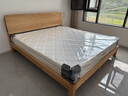 原始原素全实木床1.8米x2米现代简约主卧双人床纯实木榫卯大床L701D 【低体-原木色】1.8*2.0m单床 大板床 实拍图