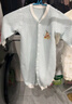 班杰威尔婴儿衣服春秋季夹棉连体衣宝宝保暖哈衣爬服 保暖蓝熊2件套 66码 实拍图