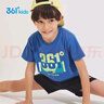 361°童装儿童短袖2026夏季男童短袖t恤男大童夏季短袖上衣 蓝 175 实拍图