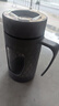 新款2025泡茶杯加厚带把防烫玻璃杯带盖商务水杯 不含茶隔 蓝色 500ml 1只 实拍图