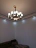 灯尉仕客厅吊灯新中式全屋灯具套餐轻奢大气餐厅灯复式楼别墅中国风灯饰 6头-配全光谱三色光源 实拍图