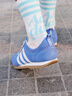 adidas「冰淇淋T头鞋」VS JOG 2.0复古薄底运动鞋阿迪达斯轻运动   融合蓝/亮白/树脂黄（推荐女生买小半码）   37 实拍图