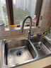 摩恩（MOEN）304不锈钢厨房双槽洗碗洗菜盆一体槽不锈钢龙头SK28106SL水槽套装 实拍图