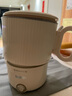 苏泊尔（SUPOR）便携式烧水壶电水壶折叠0.8L 旅行出差家用养生冲奶电热水壶学生304不锈钢泡面杯 SW-08J01 实拍图