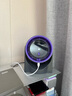 电风扇家用桌面风扇小型制冷戴森灰台式电扇厨房壁挂卧室静音学生宿舍办公室大风力轻音长续航户外 【戴森灰】-4寸 实拍图
