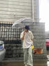 主意范（ZHUYIFAN）胖子超大码休闲衬衫男士短袖夏季宽松大码冰丝学生外套衬衣套装 黑色 XL (175) 125-145斤 实拍图