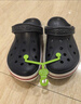 卡骆驰crocs洞洞鞋贝雅卡骆班轻便耐磨一脚蹬休闲鞋|205089 黑色/白色-066 41 /42(260mm) 实拍图