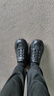 奥康（Aokang）洞洞鞋男士夏季户外防滑透气不臭脚开车休闲海边沙滩凉鞋男外穿 黑色 42 【适合41码】 实拍图