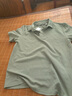 名创优品（MINISO）2025夏季新款重磅华夫格翻领polo衫简约纯色短袖t恤男 棕榈绿 XL 实拍图