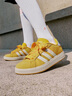adidas「面包鞋」GRAND COURT BASE 00s休闲低帮板鞋男女阿迪达斯   银灰黄/白色/树脂黄   40.5 实拍图