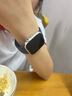 Apple/苹果 Watch Series 10 智能手表GPS+蜂窝款42毫米银色铝金属表壳丹宁色运动型表带S/M MWXJ3CH/B 实拍图