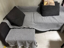 沙发巾全盖布ins奶油风棉纱露营毯沙发垫盖巾四季通用全包沙发套 优棉加厚-优雅灰 180x340 三人座沙发 实拍图