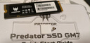 宏碁掠夺者（PREDATOR）2TB SSD固态硬盘 M.2接口(NVMe协议) GM7系列｜NVMe PCIe 4.0读速7200MB/s  AI电脑存储配件 实拍图