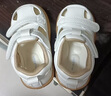 牧童宝宝学步鞋秋冬款婴幼儿童鞋软底皮面小白鞋女童机能鞋男童步前鞋 贝壳白（夏凉鞋） 17 鞋内长12.8cm 实拍图