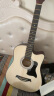 维卡斯（WEIKASI）民谣吉他初学者木吉他单板新手入门练习琴guitar吉它学生男女乐器 38英寸原木色+礼包【初学推荐】 实拍图