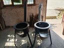 博炬 新式柴火灶家用农村烧木柴室内无烟地锅灶户外铁炉子取暖炉柴火 升级带灰盒款：43cm+2.7厚+3炉圈 +大礼包 实拍图