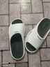 利达妮（TZLDN）踩屎感拖鞋男士夏季外穿厚底居家用浴室洗澡防滑运动户外凉拖鞋男 黯日白黑 【店长推荐】 42-43 【标准码】 实拍图
