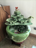 喜吾家景德镇陶瓷大缸流水循环加湿器水缸餐厅民宿客厅喷泉鱼缸增氧泵 绿荷+流水器+6 42x42x65cm 实拍图
