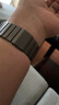 JINGZ适用苹果手表iwatch s10/s11表带纯钛金属ultra3/2钛合金apple watch磁吸9/8/7/6米兰尼斯夏季男女 新【钛灰色】纯钛丨磁吸45/46/44/49mm 实拍图