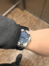艾美（MAURICE LACROIX）瑞士男表瑞表机械表高端原装进口手表钢带夜光腕表生日礼物 39mm-皮带-蓝面-赠橡胶带 实拍图