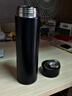 炊大皇保温杯 316L医用级不锈钢茶水分离商务便携智能保温杯 黑色 490ml 实拍图