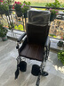 鱼跃(yuwell)护理型轮椅车H059B老人半躺型带坐便器椅餐板钢管可折叠 实拍图