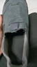 劳保鞋男软底防滑工地干活工作鞋男一脚蹬帆布鞋厚底中老年爸爸鞋 灰色 42 实拍图