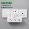 公牛（BULL）转换插头/品字形一转三插座/转换插座/电源转换器 适用于卧室、厨房 3位总控开关  GN-9603K 实拍图