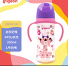 贝亲（Pigeon）PPSU双把手防胀气奶瓶330ml 淑女豹 L号奶嘴 6月+ AA222 实拍图