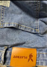 花花公子（PLAYBOY）牛仔裤男秋冬季休闲裤子男士潮牌宽松直筒男裤 浅蓝 32 实拍图